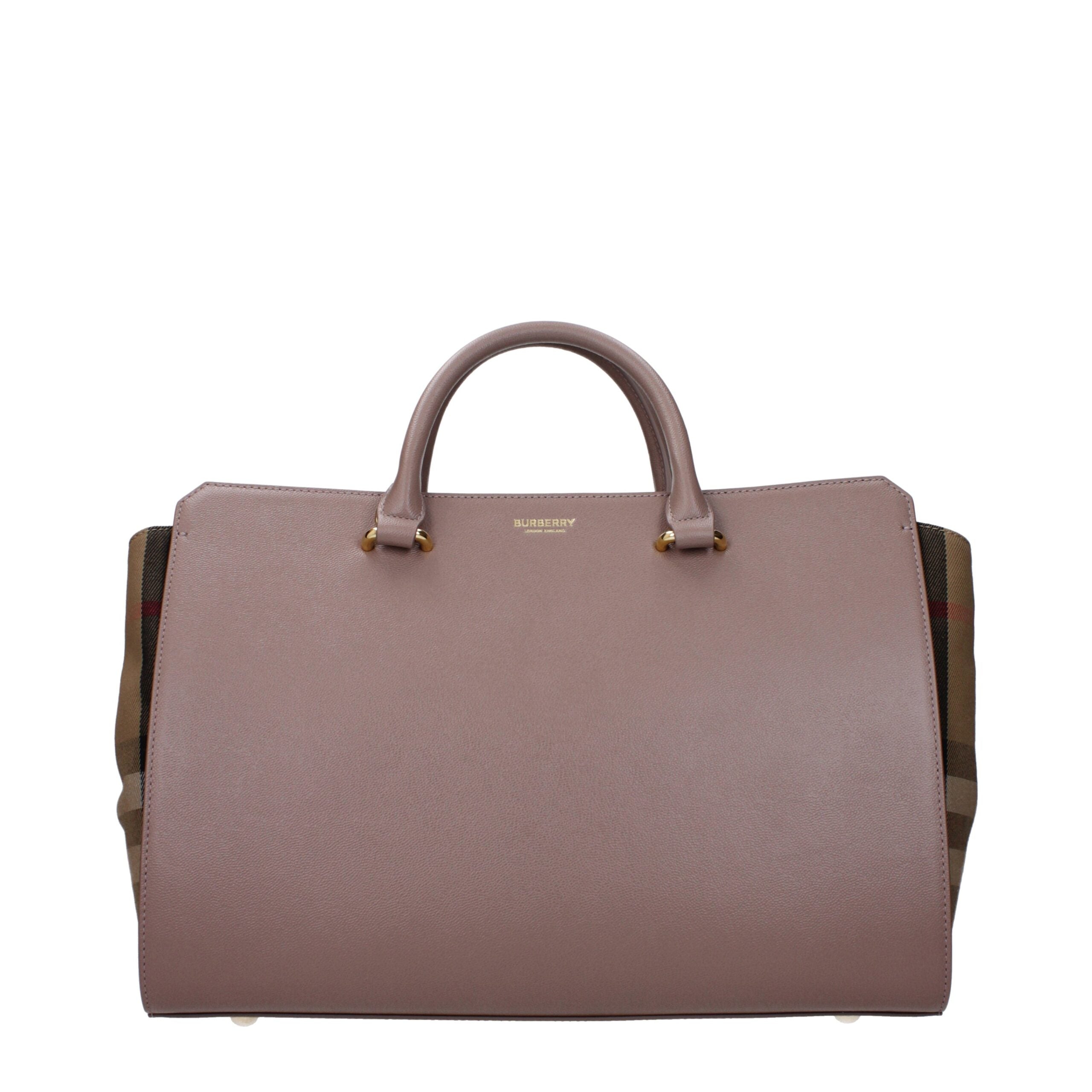 Burberry grå läderhandväska