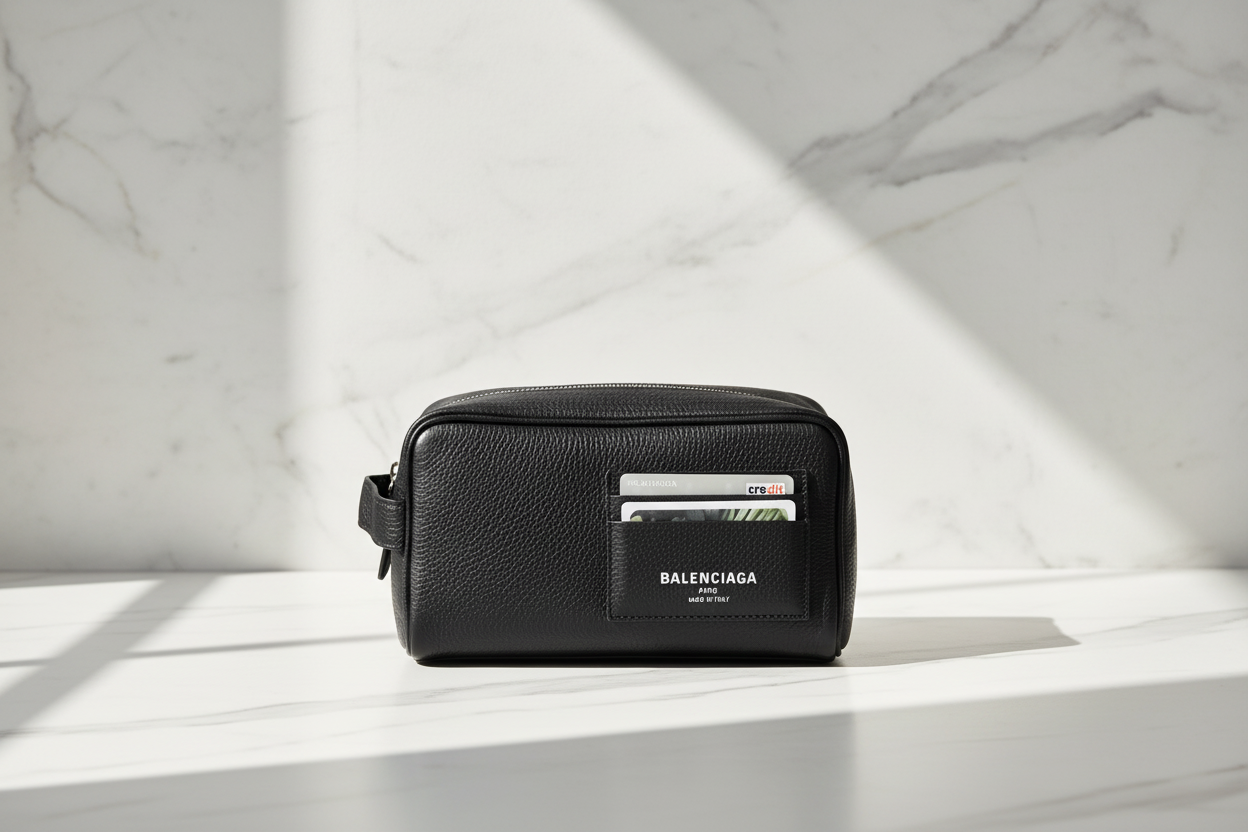 Balenciaga svart kalvläder Bos Taurus handväska