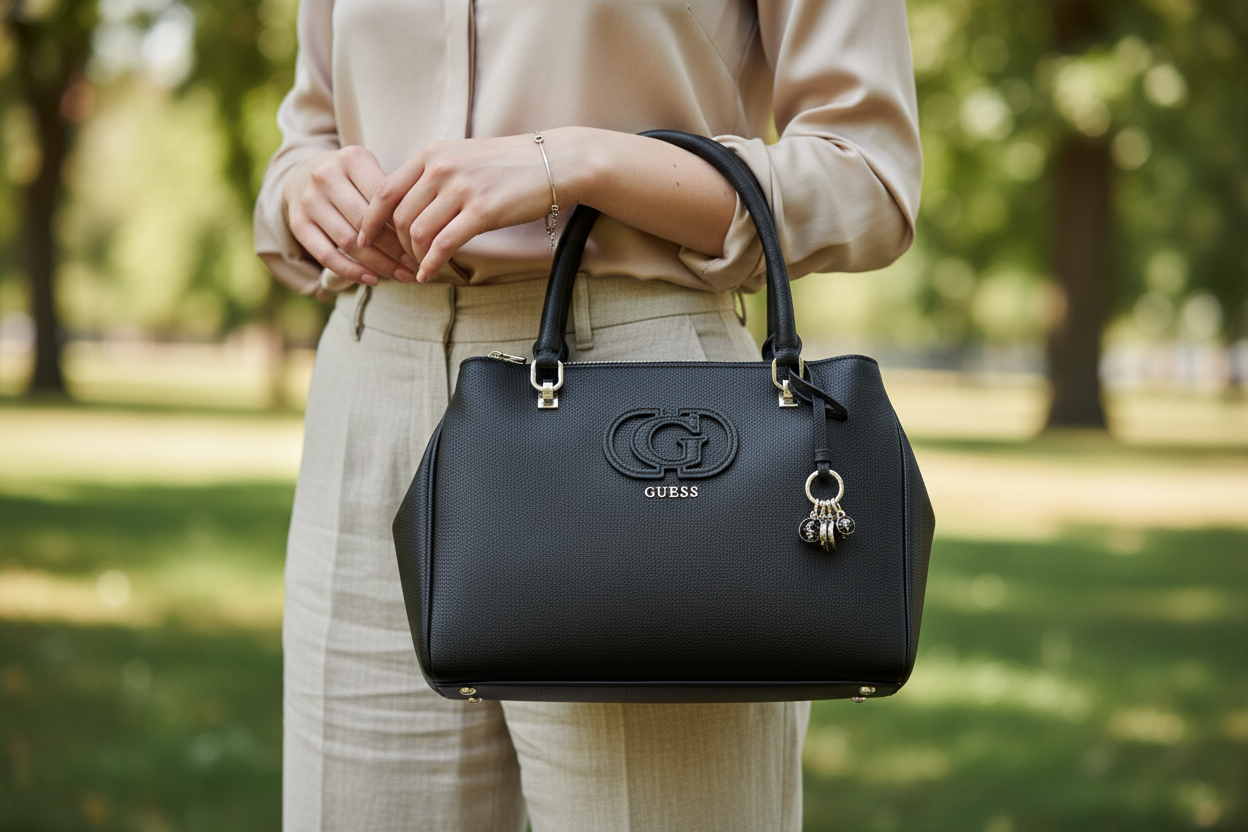 Guess Jeans svart damhandväska