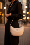 Guess Jeans Bianco Polyuretan Damhandväska