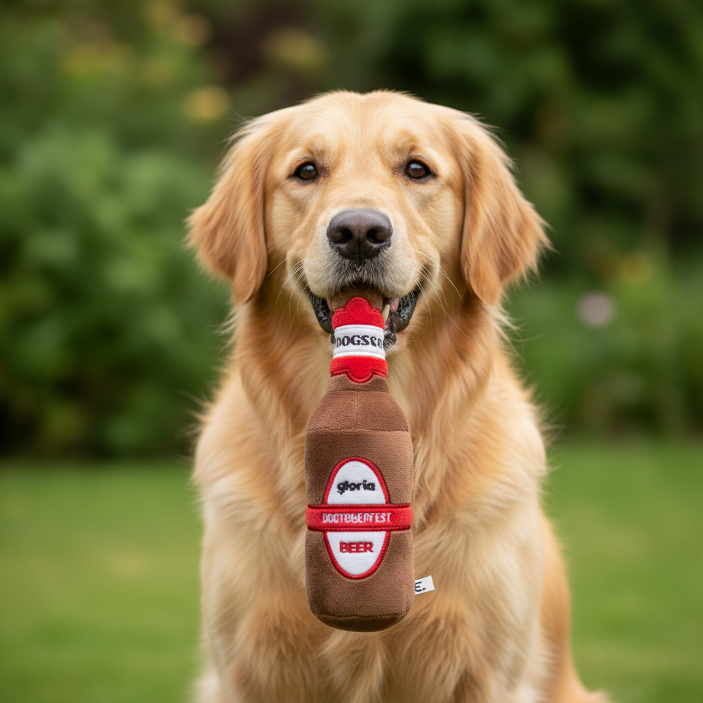 Mjuk leksak för hundar Gloria DOGTOBERFEST Brun Polyester polypropen