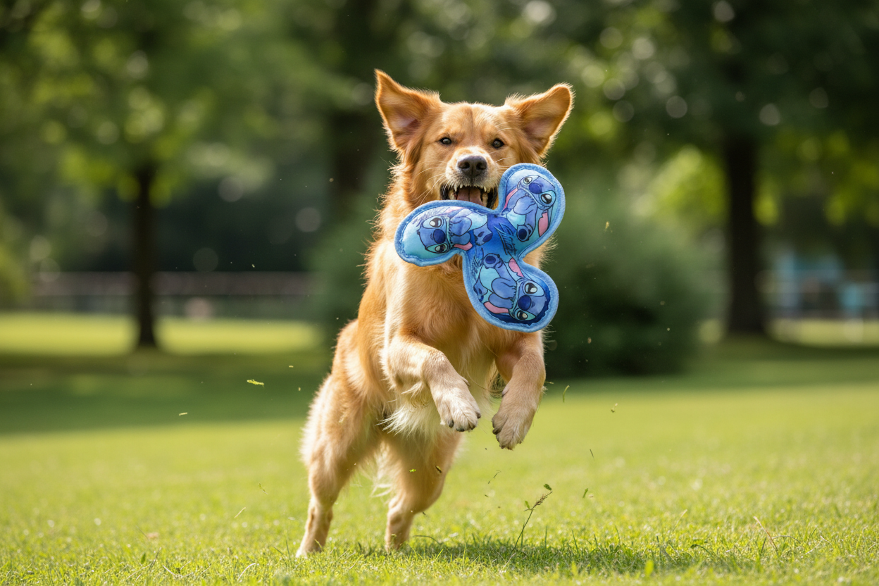 Frisbee Stitch Blå 23,0 x 23,0 x 3,0 cm