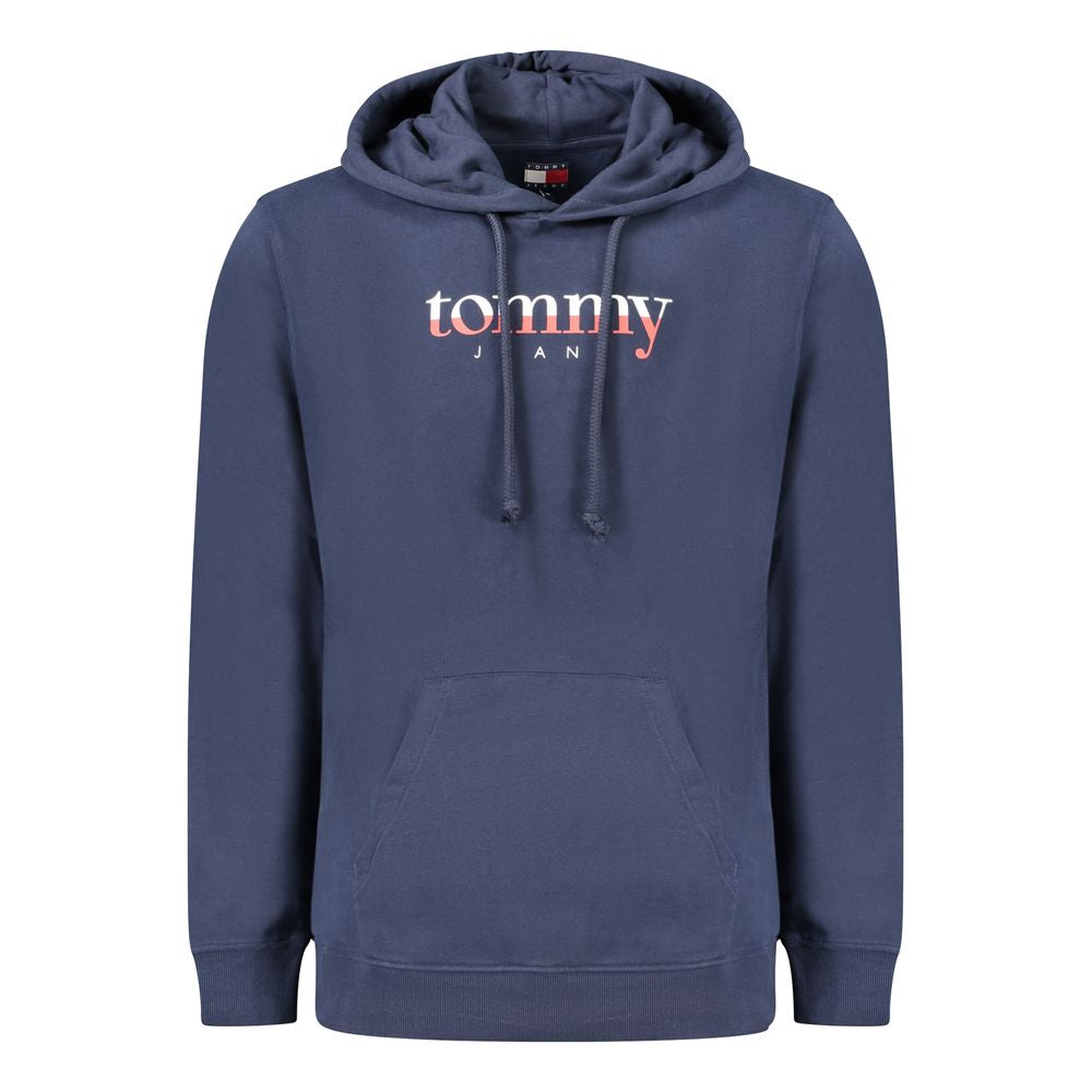 Tommy Hilfiger Blå bomulls-huvtröja för män
