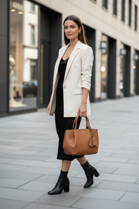 Guess Jeans Marrone Poliuretano Damhandväska