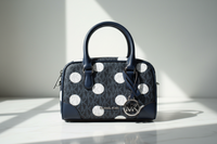 Michael Kors blå tygväska