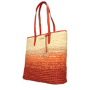 Michael Kors Orange Raffia Axelväska
