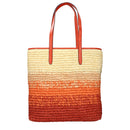 Michael Kors Orange Raffia Axelväska