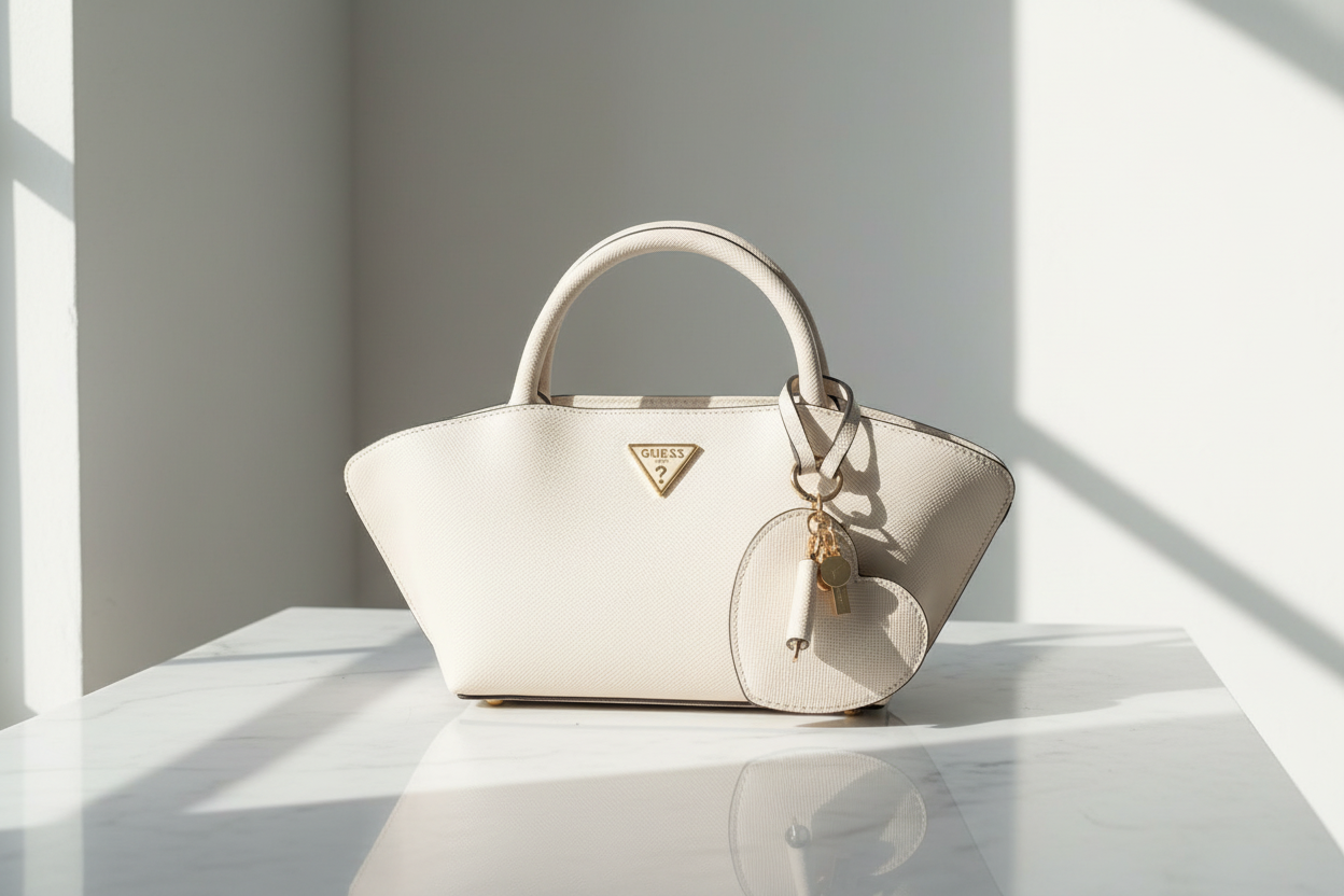 Guess Jeans Beige Polyuretan Damhandväska