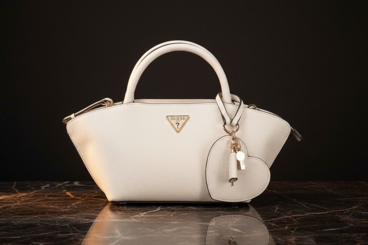 Guess Jeans Beige Polyuretan Damhandväska