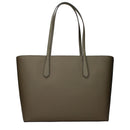 Michael Kors grön tygaxelväska