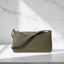 Michael Kors grön tyg axelväska