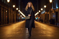 Michael Kors grön tyg axelväska