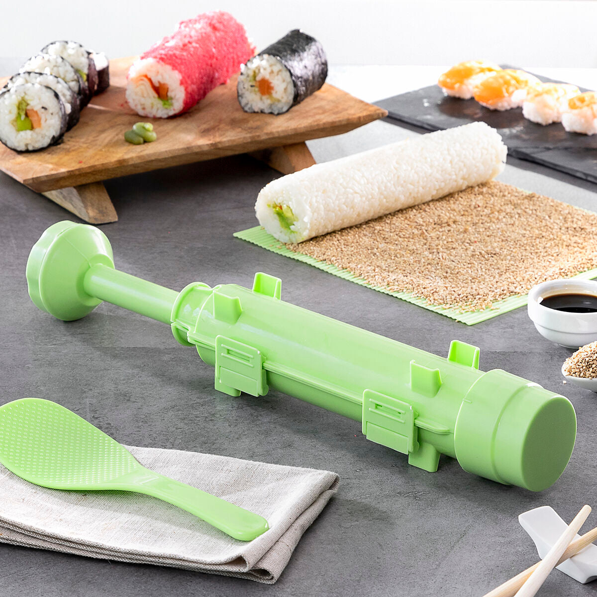 Sushiset med recept Suzooka InnovaGoods 3 Delar