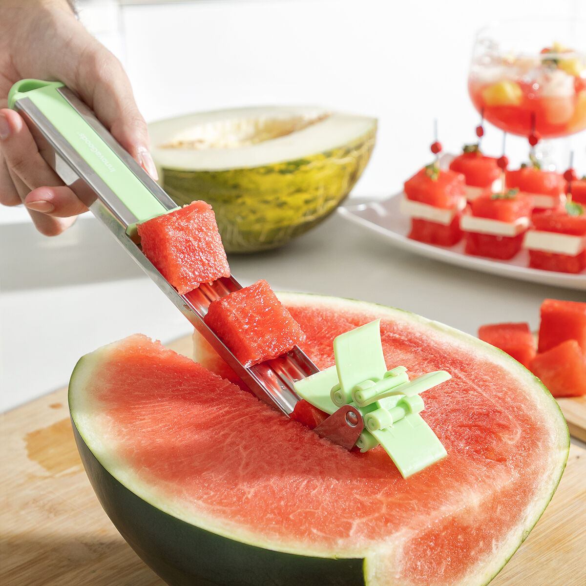 Kubskärare för Vattenmelon Cutmil InnovaGoods